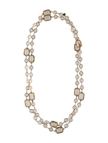 Chanel Long Crystal Necklace