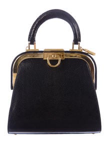 Christian Dior Lizard Frame Bag