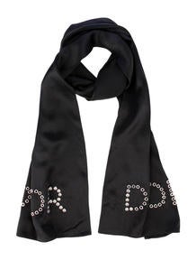 Christian Dior Embellished Scarf
