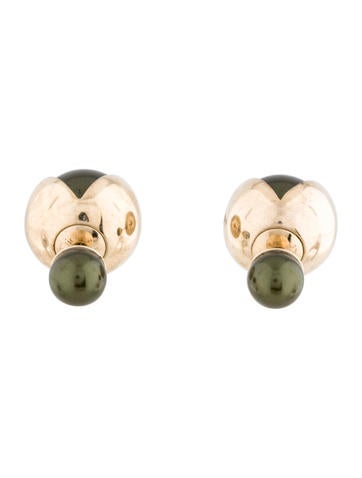 Christian Dior Mise En Dior Tribal Pearl Earrings