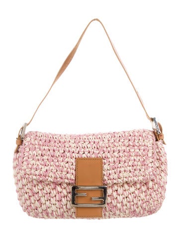 Fendi Straw Baguette