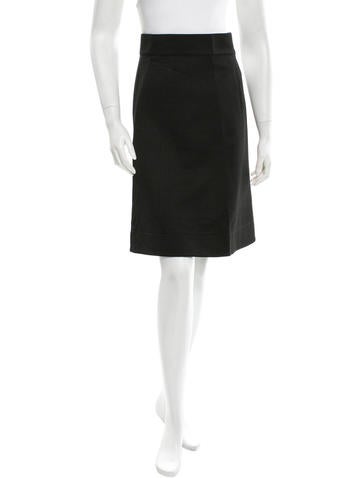 Fendi Textured Pencil Skirt