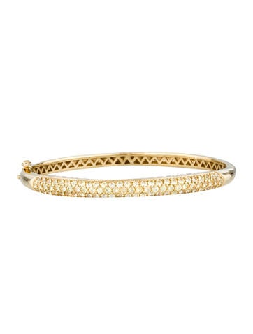 4ctw Yellow Sapphire Bangle Bracelet