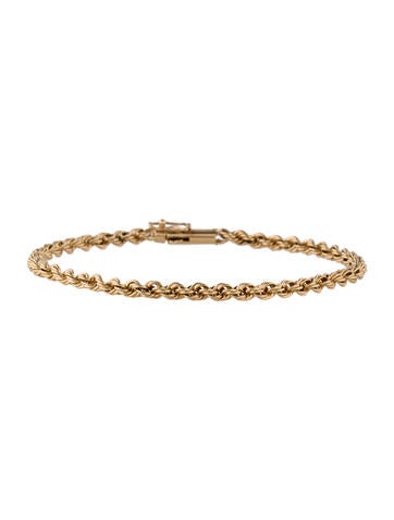 14K Rope Chain Bracelet