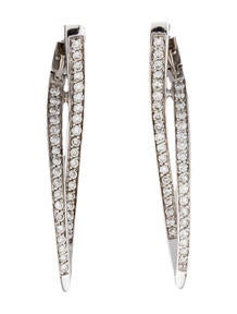 Diamond Twist Earrings 1.50...