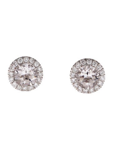 Morganite and Diamond Earrings