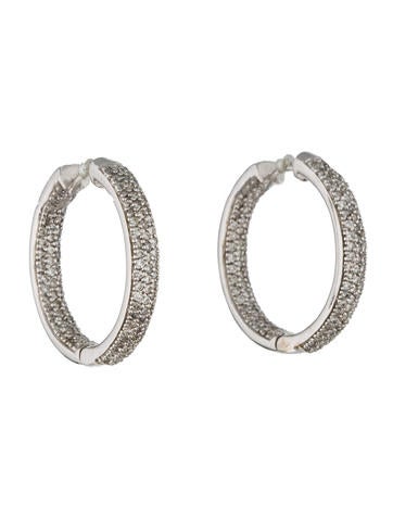 Inside-Out Diamond Hoop Earrings