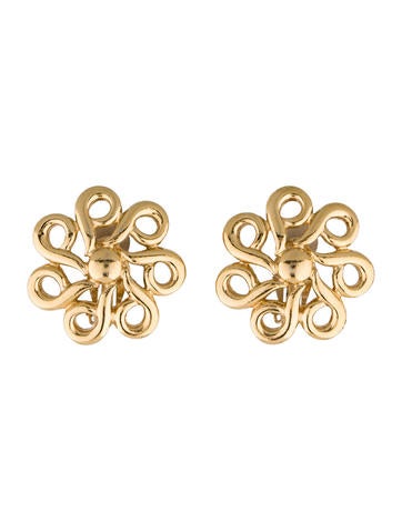 Givenchy Flower Clip-On Earrings