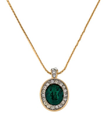 Givenchy Crystal Pendant Necklace
