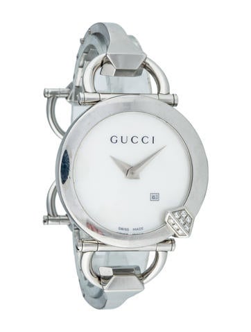 Gucci Diamond Horsebit Watch