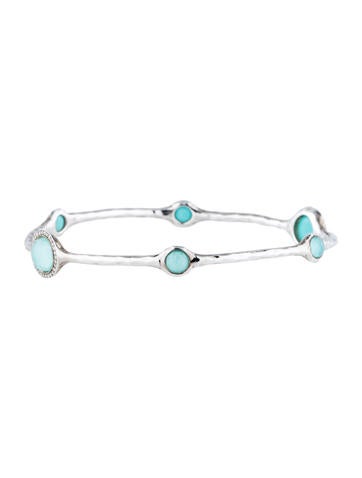 Ippolita Turquoise Doublet and Diamond Bangle