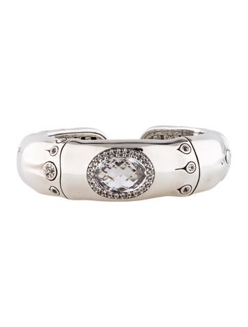 John Hardy Bamboo Topaz Kick Cuff