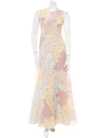 Monique Lhuillier Lace Gown