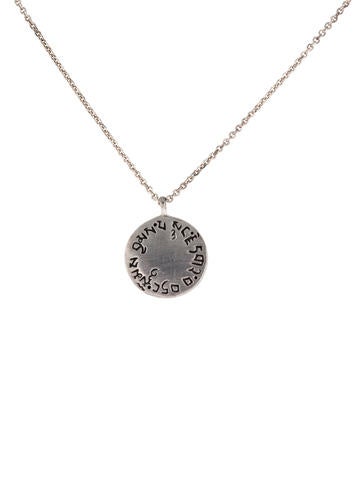 Me&Ro Engraved Pendant Necklace