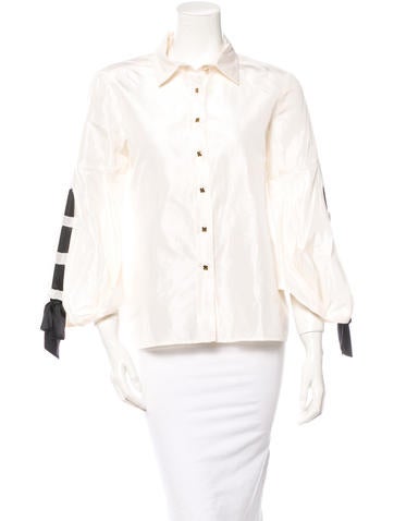 Oscar de la Renta Silk Blouse