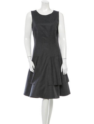 Oscar de la Renta Wool Dress