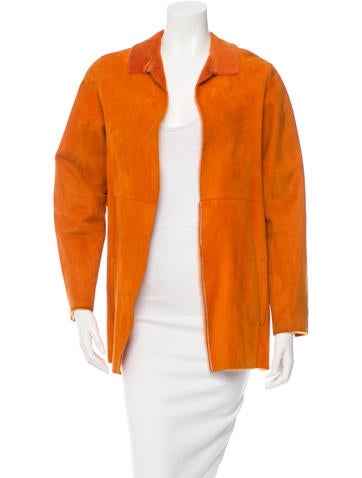 Oscar de la Renta Suede Jacket