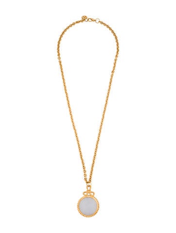 St. John Looking Glass Pendant Necklace