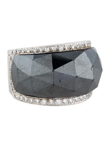 Stephen Webster Hematite and Diamond Ring