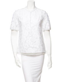 Diane von Furstenberg Eyelet Blouse