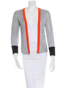 Diane von Furstenberg Metallic Cardigan