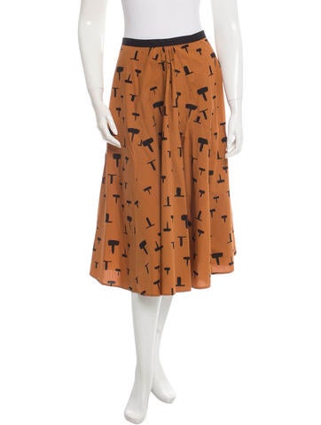 Rachel Comey Flare Printed Skirt