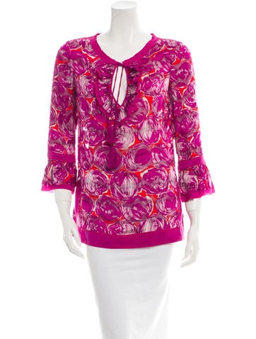 Tory Burch Floral Blouse
