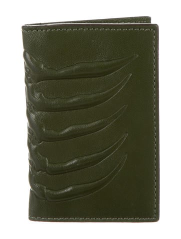 Alexander McQueen Leather Spinal Cord Card Holder Alexander McQueen Leather Spinal Cord Card Holder