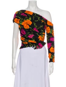 Floral Print Off-The-Shoulder Crop Top