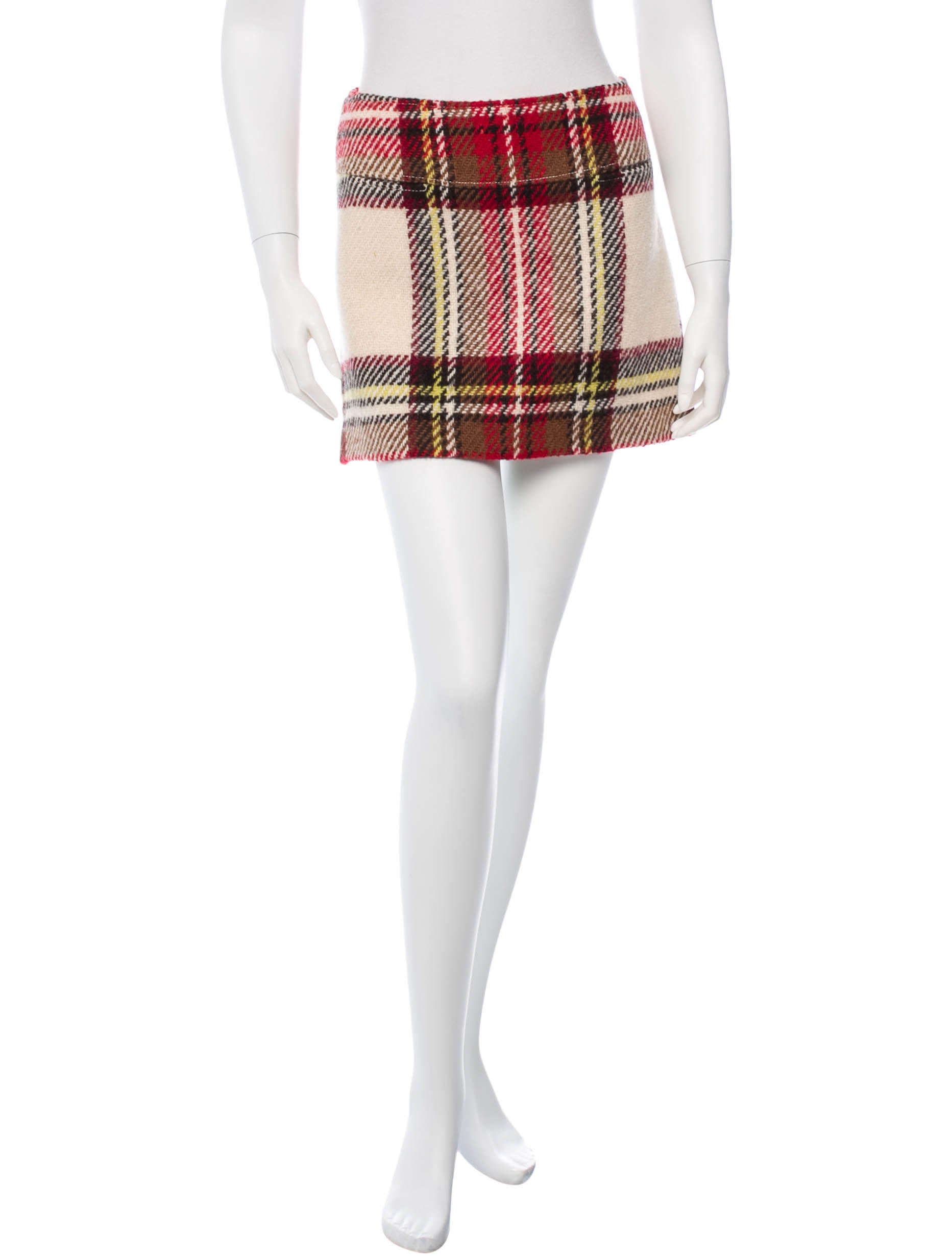 Burberry Wool Mini Skirt Clothing BUR45642 The RealReal