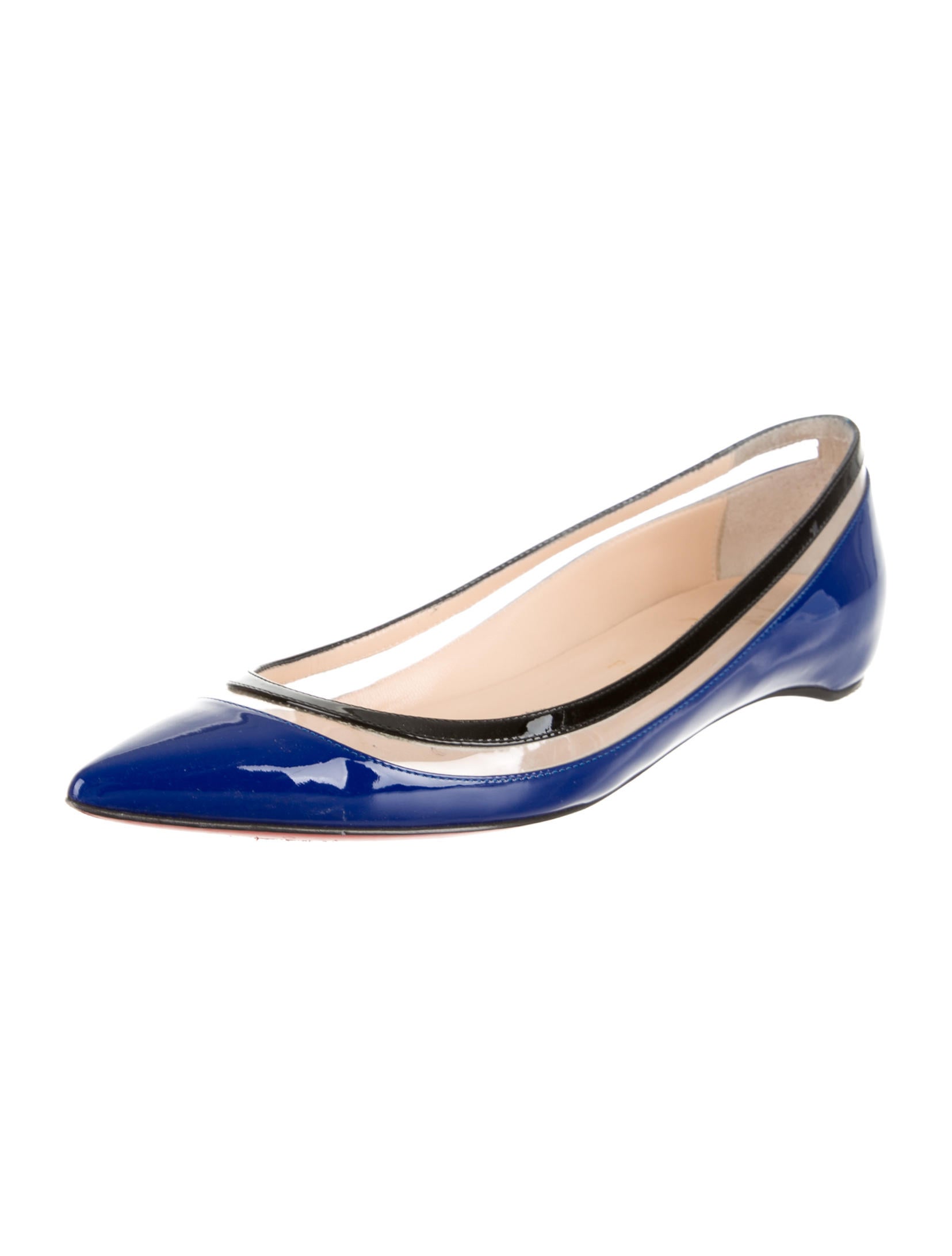 christian louboutin pvc-accented flats christian louboutin pvc-accented flats