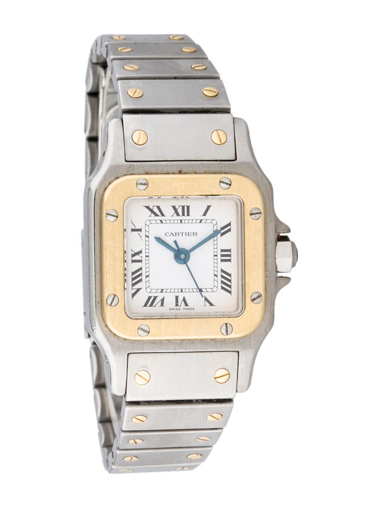 santos de cartier two tone