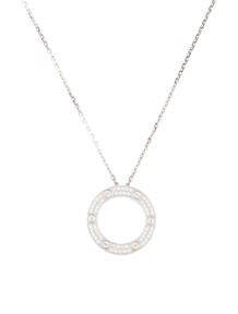 Diamond-Paved LOVE Necklace
