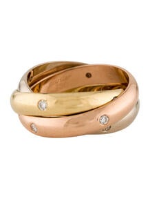 Vintage Diamond Trinity Ring