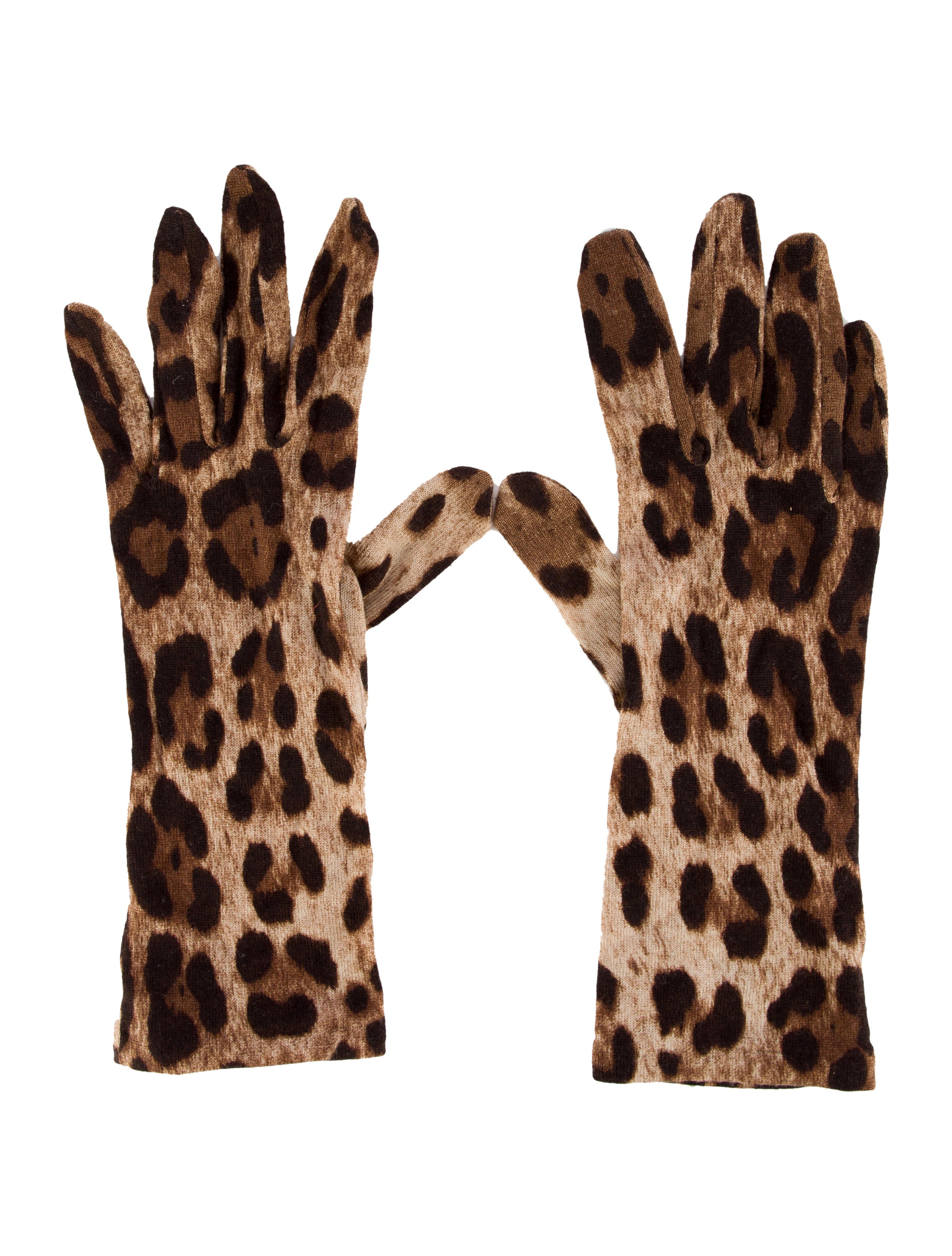 Dolce & Gabbana Leopard Print Gloves Accessories DAG49008 The