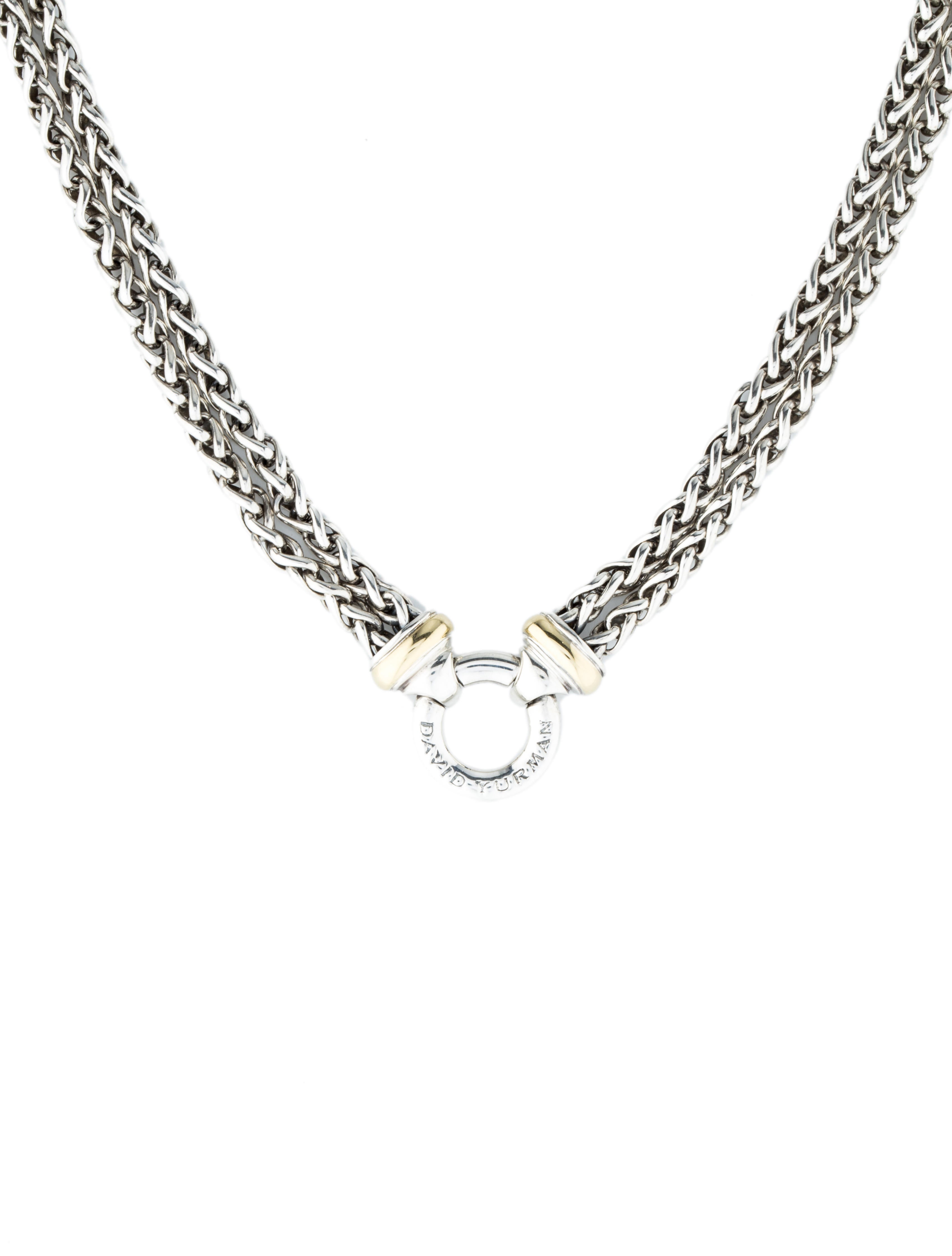 David Yurman Double Wheat Chain Necklace Necklaces DVY25637 The