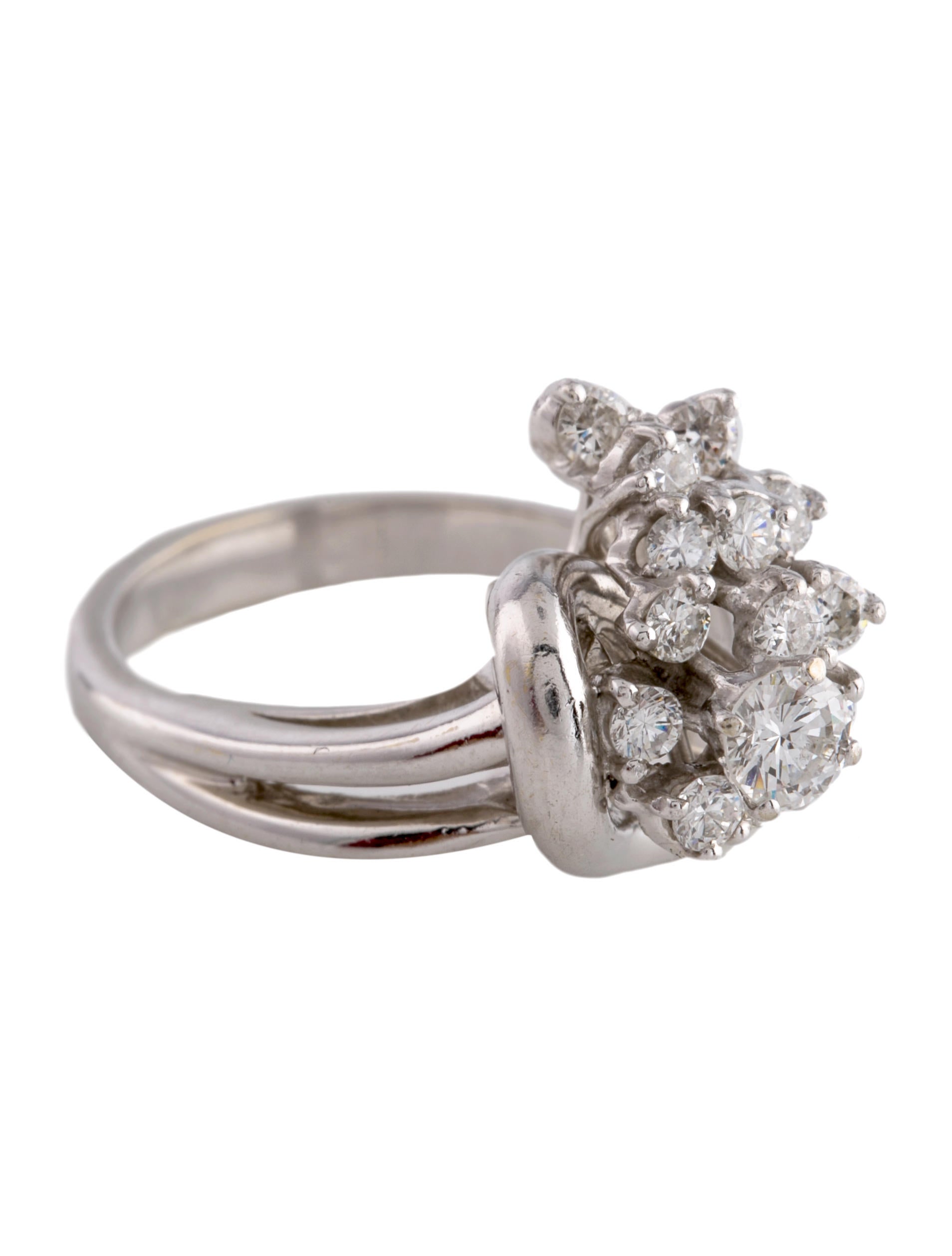 Diamond Swirl Ring Rings FJR25615 The RealReal