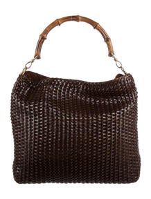 Vintage Bamboo Woven Tote