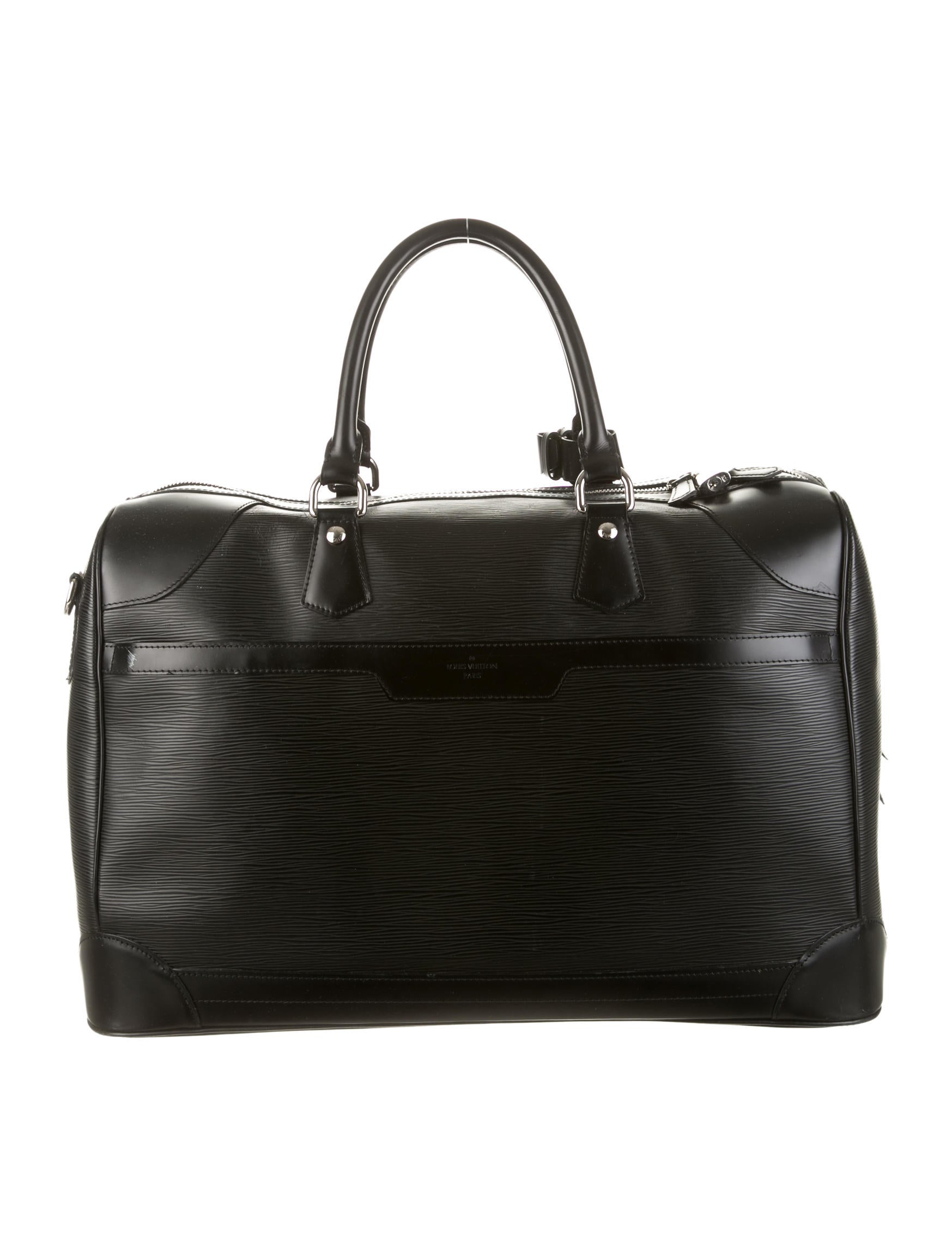 Louis Vuitton Mens Duffle Bag Black