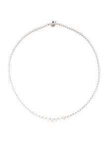 14K 8.67ct Diamond Graduated Collar Necklace