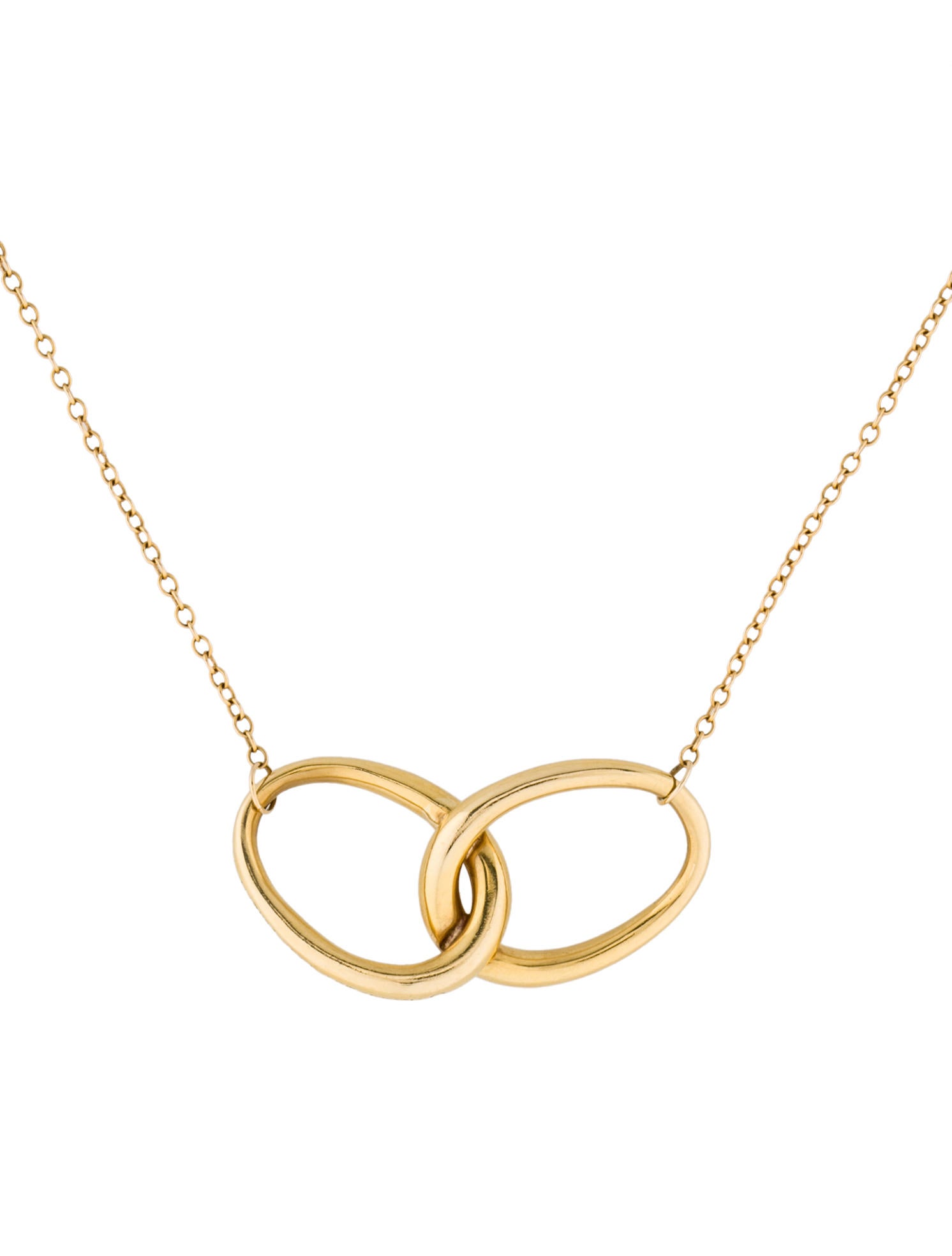 Tiffany & Co. 18K Interlocking Loop Necklace Necklaces TIF29062