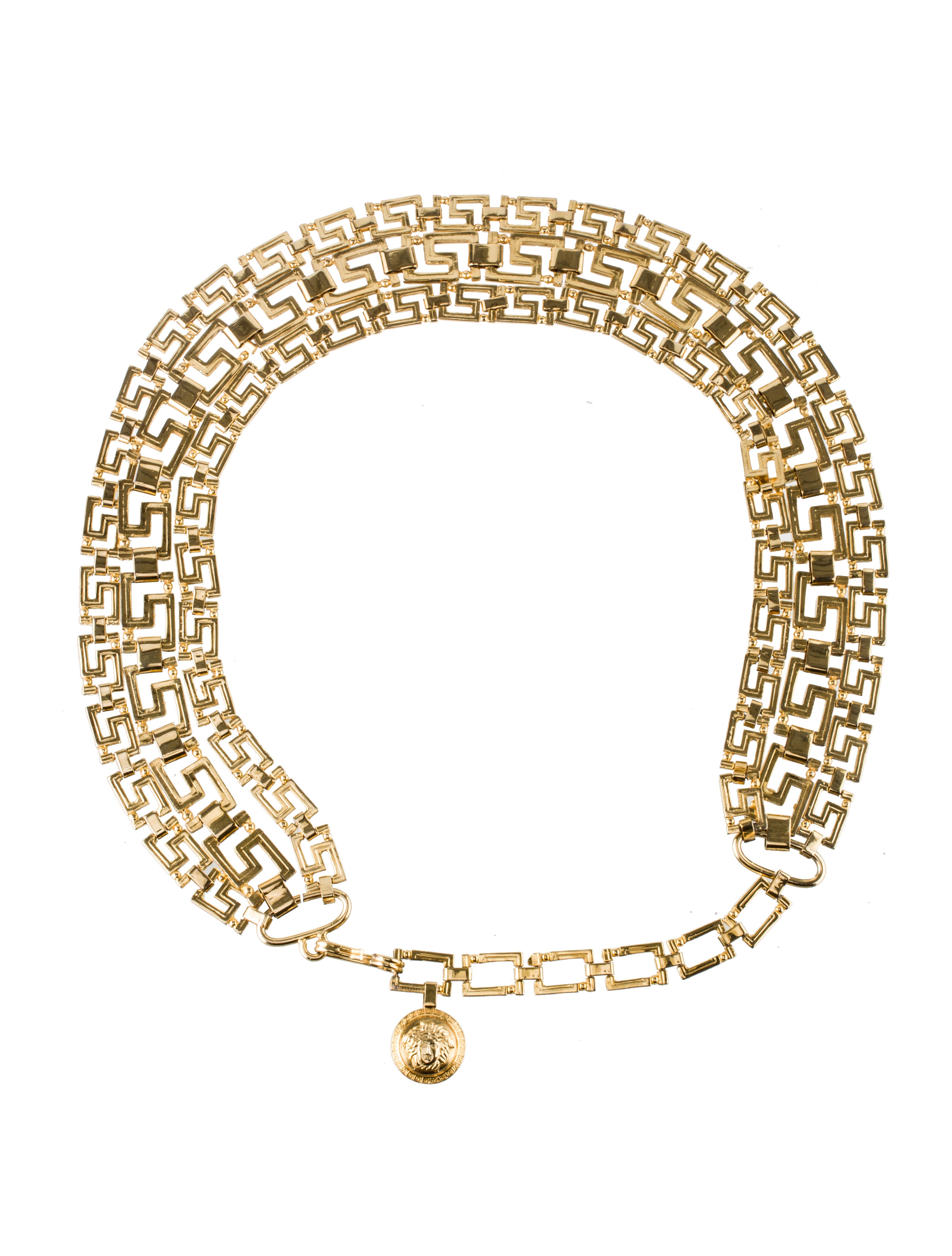 Versace Chain Link Belt Accessories VES23471 The RealReal