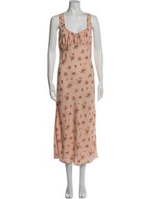 Floral Print Long Dress w/ Tags