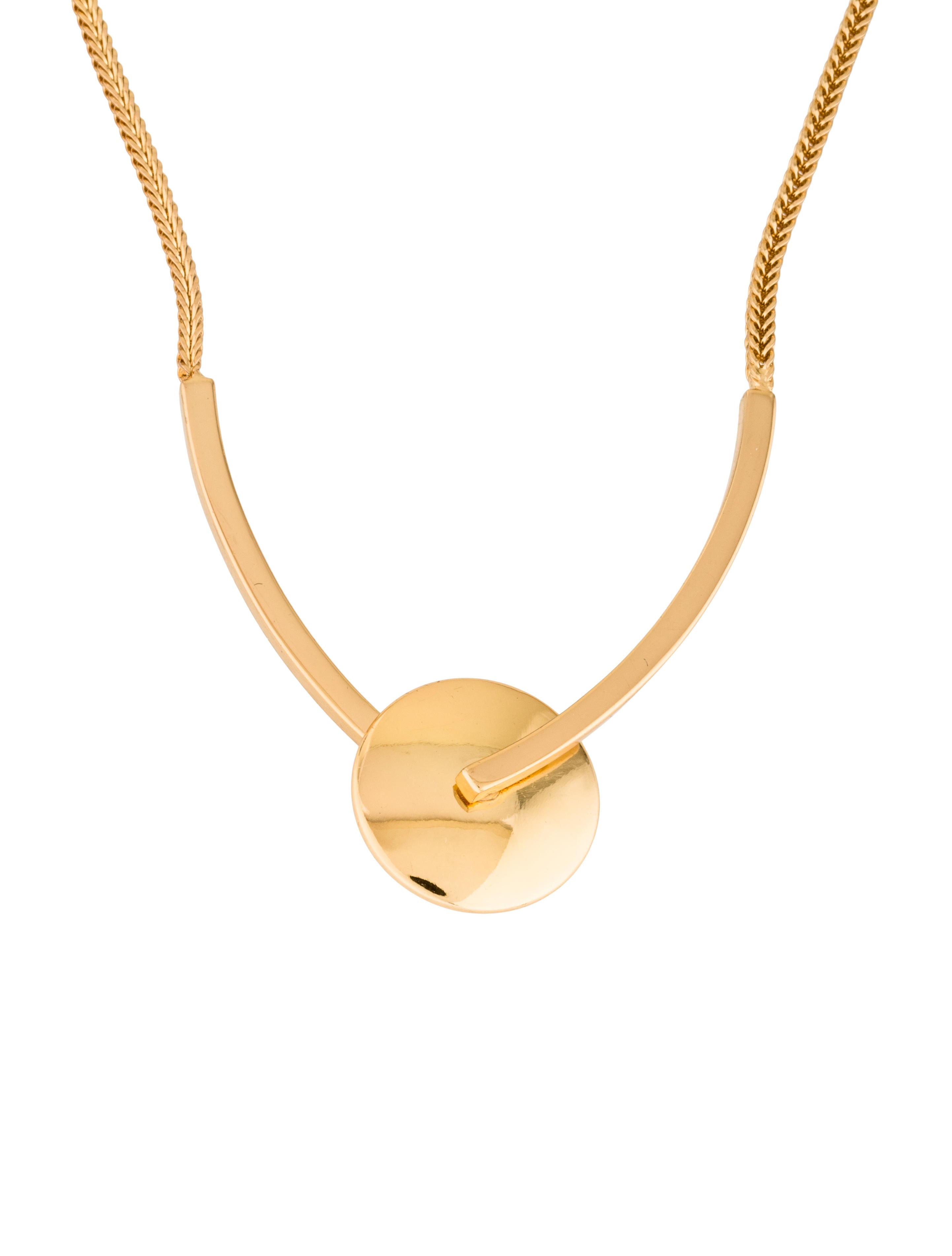 Rachel Zoe Rolling Pendant Necklace Necklaces WRL25540 The RealReal