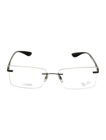 Ray-Ban Logo-Embellished Rimless Eyeglasses - Accessories ...