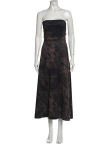 Animal Print Midi Length Dress
