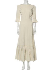 Crew Neck Long Dress