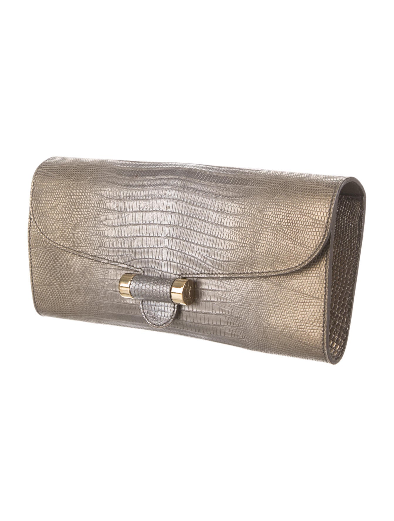 Yves Saint Laurent Lizard Clutch - Handbags - YVE32592 | The RealReal  
