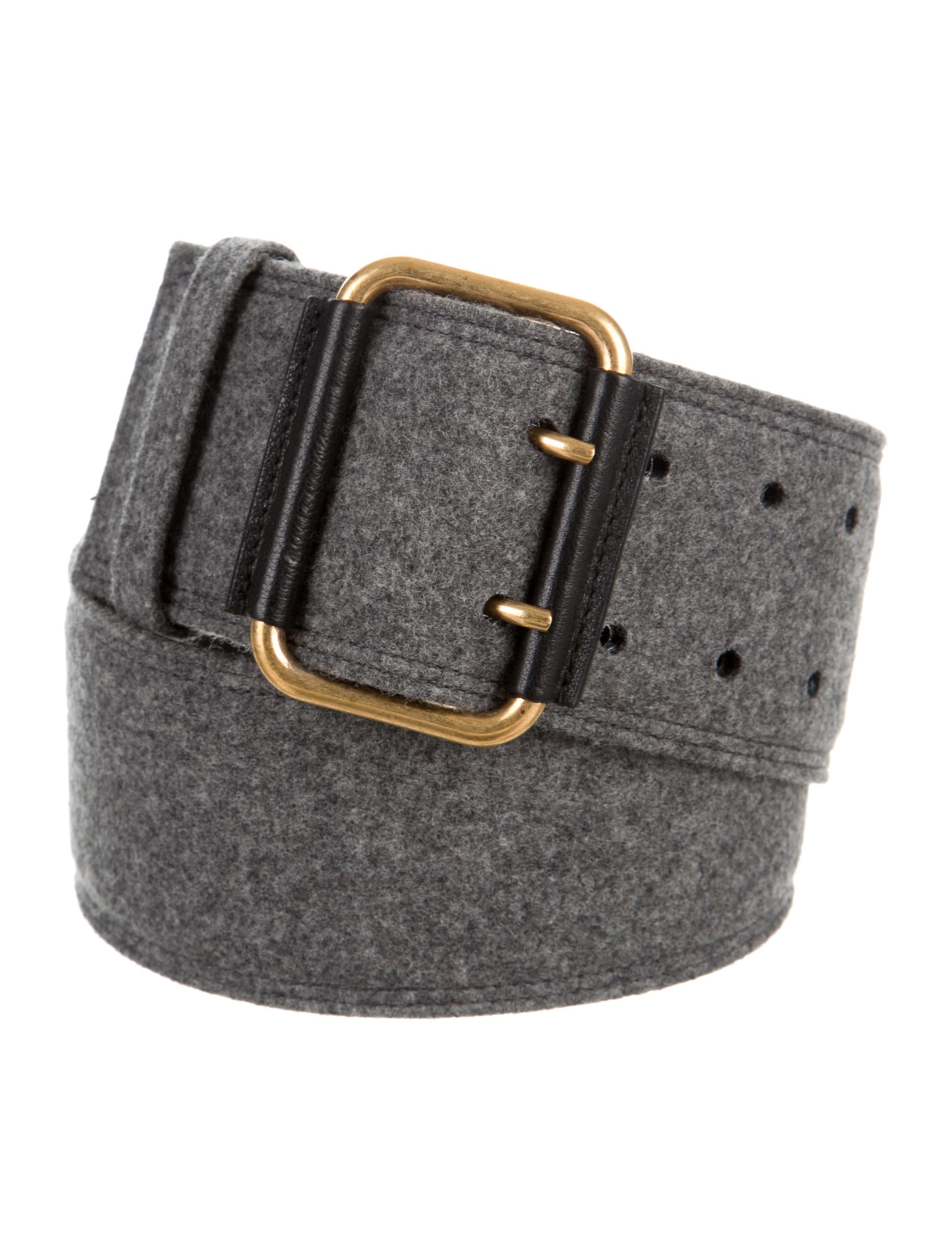 Yves Saint Laurent Tweed Waist Belt Accessories YVE46654 The RealReal